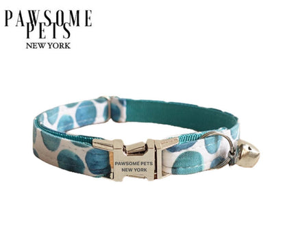 DOG & CAT COLLAR - MOON BLUE-0