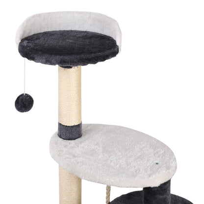 Cat Tree 112cm Trees Scratching Post Scratcher Tower Condo House Furniture Wood-4