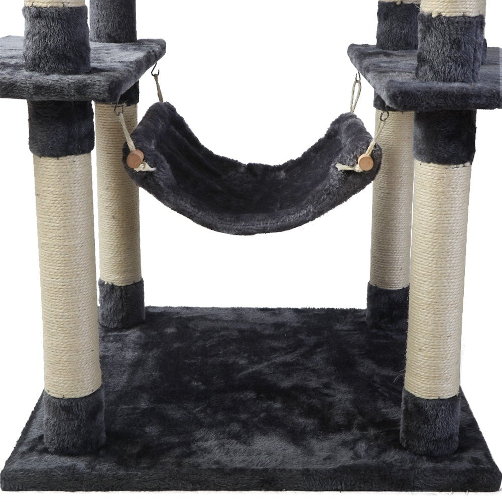 Cat Tree 184cm Trees Scratching Post Scratcher Tower Condo House Furniture Wood-6